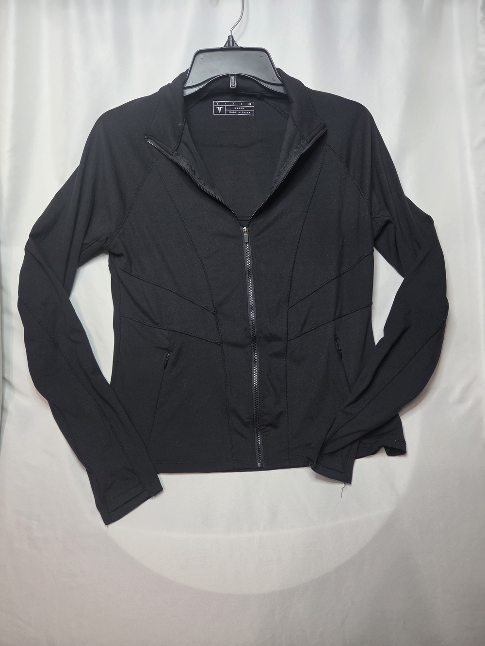 Titin Women's Black Full-Zip Athletic Jacket